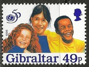 Gibraltar ~ Scott # 715c ~ MNH ~ UNICEF