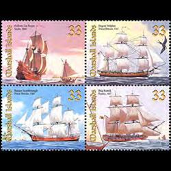 MARSHALL IS. 1999 - Scott# 713 Sailships Set of 4 NH