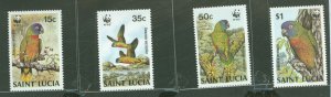 St. Lucia #902-905  Single (Complete Set) (Wildlife)