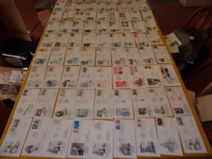 US FDC COLLECTION, ALL W/CACHET,
