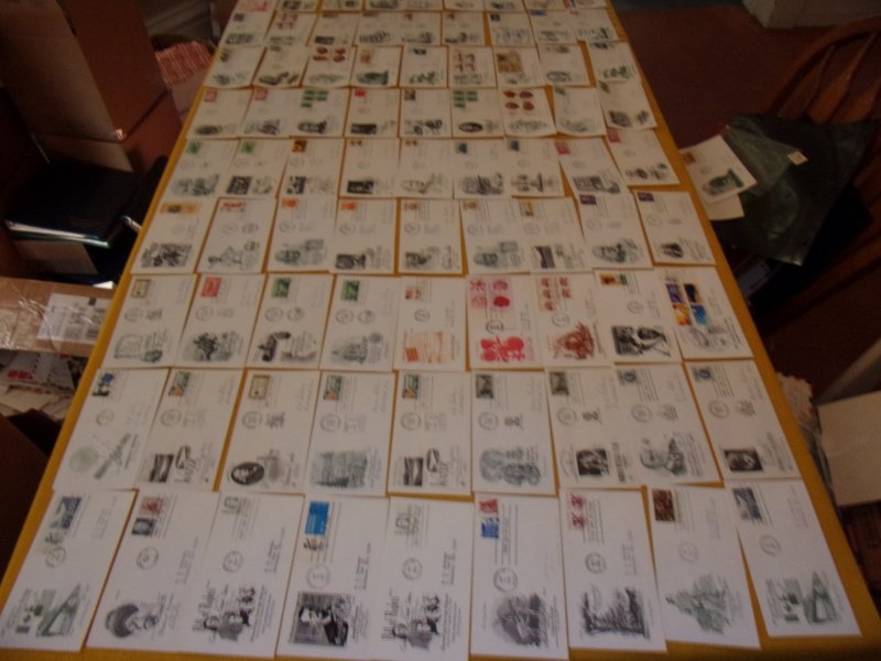 US FDC COLLECTION, ALL W/CACHET,