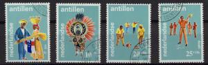 Netherlands Antilles  #B93-B96  1969  cancelled social welfare