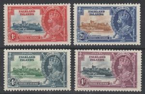 FALKLAND ISLANDS 1935 KGV SILVER JUBILEE SET