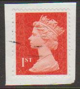 GB QE II Machin SG U2968d - 1st vermillion  - date code M12L - Source  S 