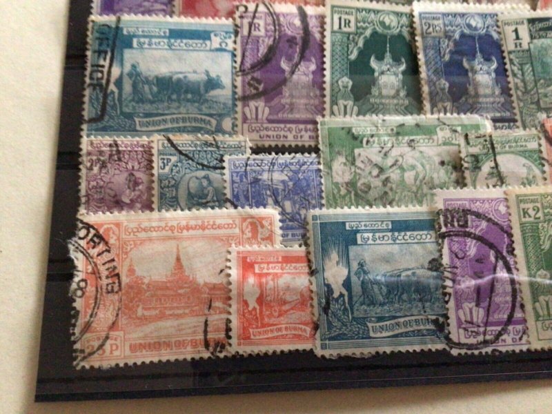 Burma  mounted mint & used  stamps  A11525