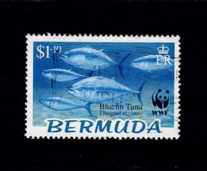 BERMUDA Sc# 887 USED FVF WWF Bluefin Tina Fish