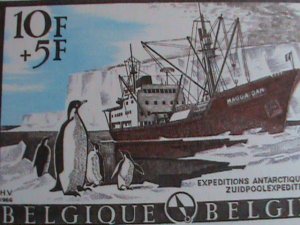 ​BELGIUM STAMP-1966-SC#B800 BELGIUM ANTARCTIC EXPEDITIONS MNH-S/S VERY FINE