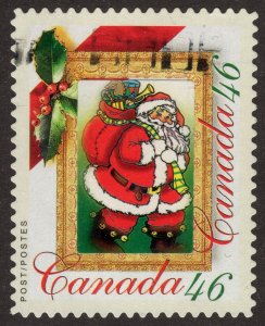 Used 1872 Chistmas Picture Postage Santa Sticker