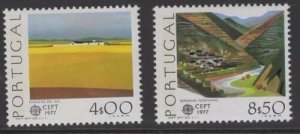 PORTUGAL SG1653/4 1977 EUROPA MNH 