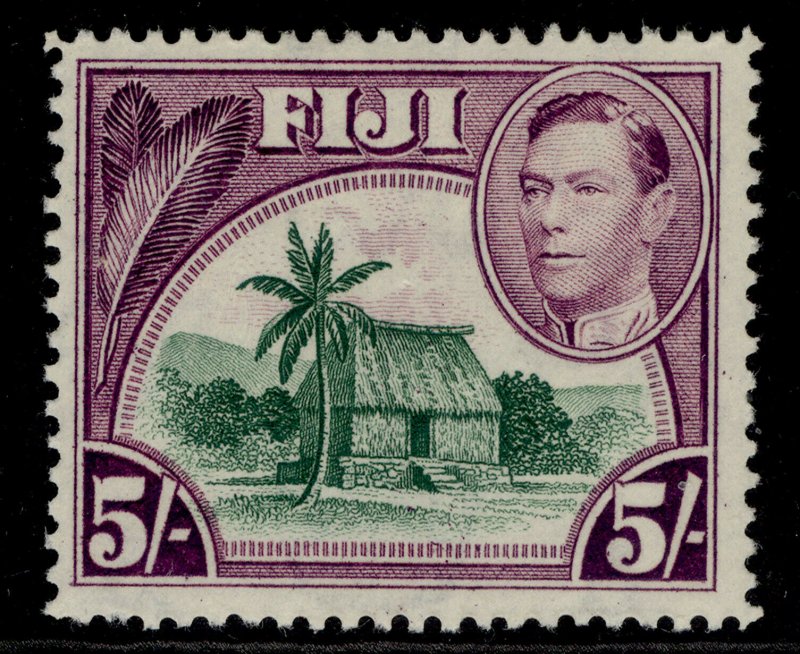 FIJI GVI SG266, 5s green & purple, M MINT.