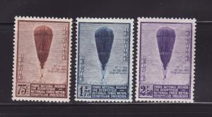 Belgium 251-253 Set MNH Balloons