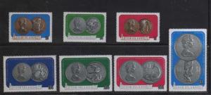 Cook Islands MNH sc# 339-45 Coins 2012CV $2.75