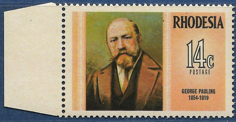 Rhodesia sg 488 MNH 1974 14c George Pauling left marginal