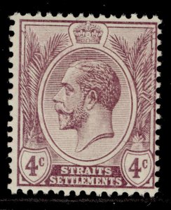 MALAYSIA - Straits Settlements GV SG197, 4c dull purple, LH MINT.