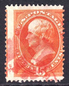 USA 152 BOLD RED +$15 FANCY CANCEL $240 RICH COLOR GUTTER SNIPE AMAZING @@@
