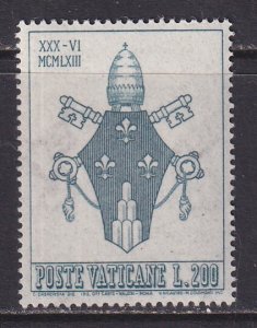 Vatican City (1963) #368 MNH, gum toned. See both scans