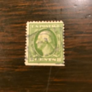 US SC 337 Used - 8¢ Washington (1) - F/VF - With writting on reverse