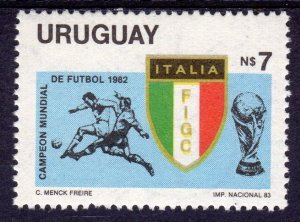 Uruguay 1983 FOOTBALL SOCCER WORLD CUP (1v) Perforated Mint (NH)