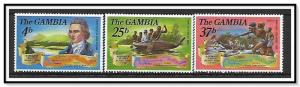 Gambia #270-272 Mungo Park MNH