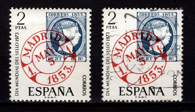 Spain 1973 World Stamp Day, 2p [Mint/Used]