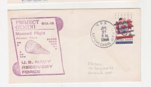 GEMINI 10 MANNED FLIGHT, 1966 NAVY RECOVERY, USS GUADALCANAL cover.