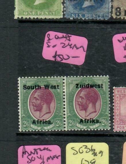 SOUTH WEST AFRICA (PP2112B)  KGV  2/6  SG 24   MOG