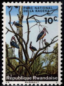 RWANDA Scott 99  MH* Bird stamp