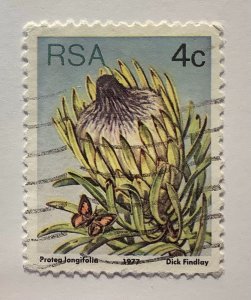 South Africa 1977 Scott 478 used - 4c,  Sugarbushes, Protea longifolia