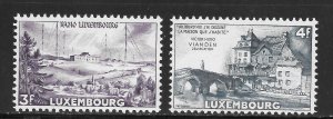 Luxembourg Scott 293-94 MNHOG - 1953 150th Birth of Victor Hugo - SCV $9.50
