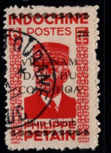 French Indo-China Scott 1L7 Used  Petain overprint stamp