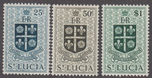 St. Lucia #166-168 Mint