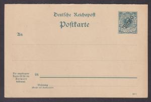 Togo Mi P3I, 297f mint. 1898 5pf + 5pf Postal Reply Double Card