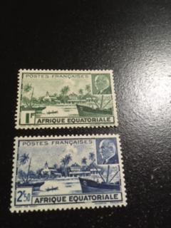 French Equatorial Africa sc 79a-b MH