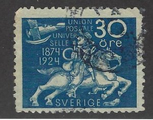 Sweden SC#218 Used F-VF SCV$32.50...fill Great spot(s)...