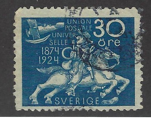 Sweden SC#218 Used F-VF SCV$32.50...fill Great spot(s)...