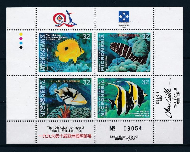 [56881] Micronesia 1996 Marine life Fish MNH