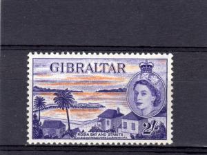 Gibraltar 1953 Sc#142 Rosia Bay  and Straits/Palms  2/ Single MLH