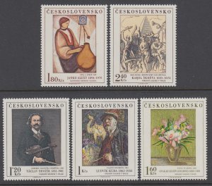 Czechoslovakia 1980-1984 Paintings MNH VF