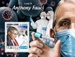 SIERRA LEONE stamps / 2020 Anthony Fauci Pandemic /Blok