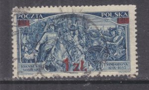 POLAND, 1934 Liberation of Vienna, 1z. on 1z.20 Blue, used.