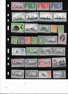 FALKLAND ISLANDS COLLECTION ON STOCK SHEET MINT/USED