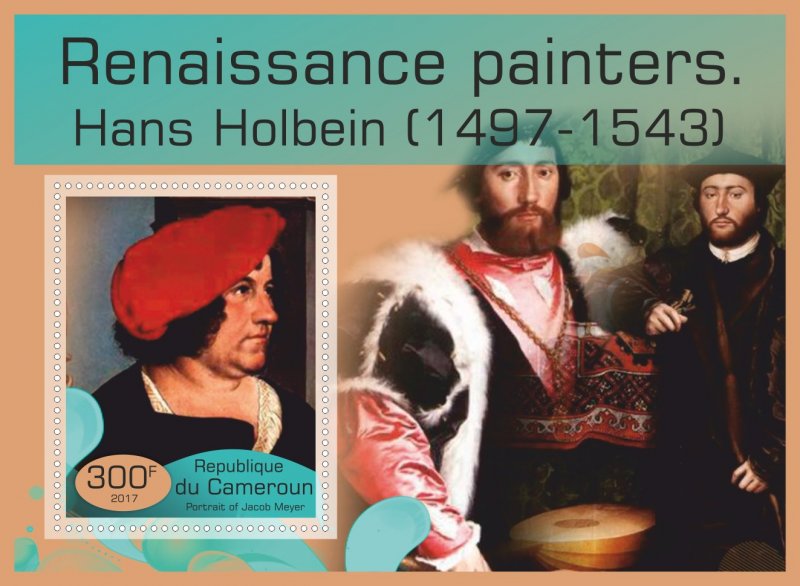 Stamps.Art, painting, Renaissance 2017 year 8 sheets perforated MNH**