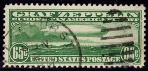 US Stamp #C13 65c Graf Zeppelin USED SCV $150