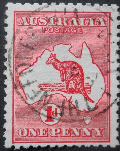 Australia 1913 One Penny Kangaroo with THE NEEDLES postmark