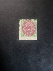 Stamps Danish West Indies 5 hinged