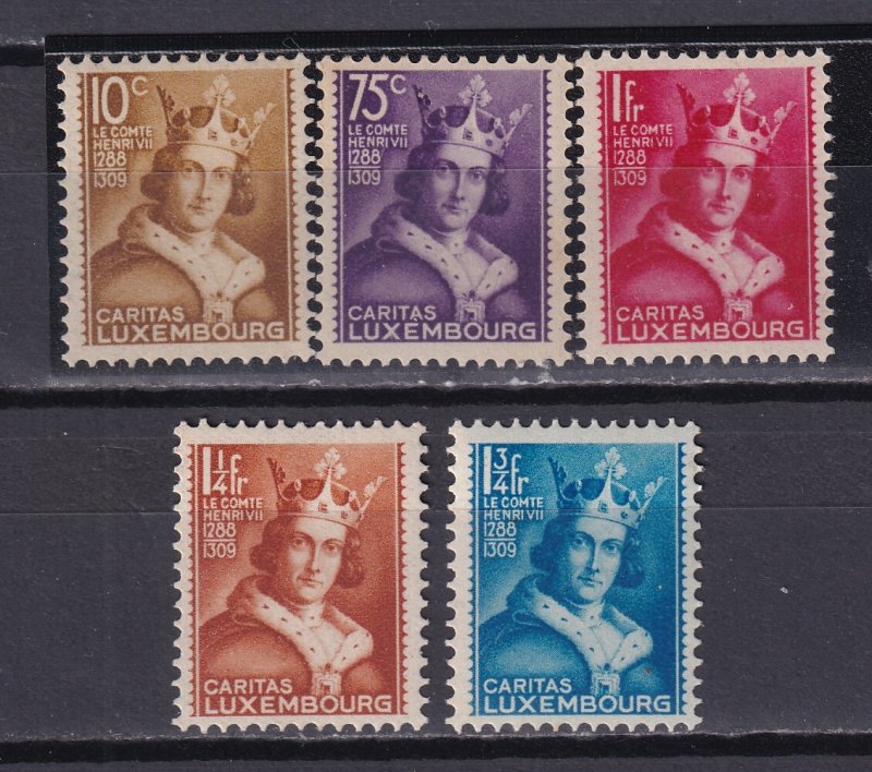 1933 - LUXEMBOURG -Sc# B55-B59, MNH**