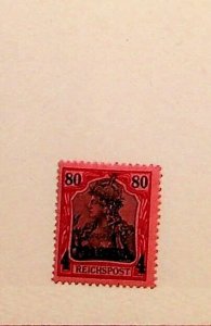 GERMAN OFFICES IN TURKEY Sc 20 LH ISSUE OF 1900 - 4p ON 80pf