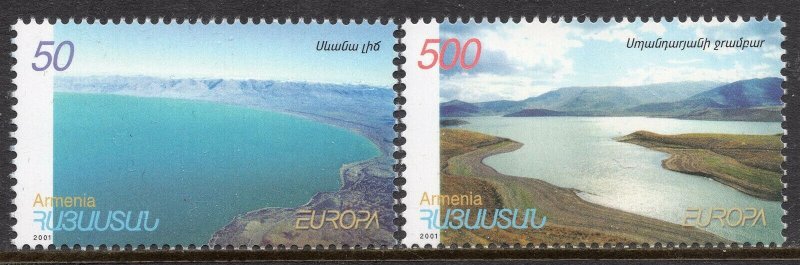 EUROPA 2001 - Armenia - Water - Treasure of Nature - MNH Set