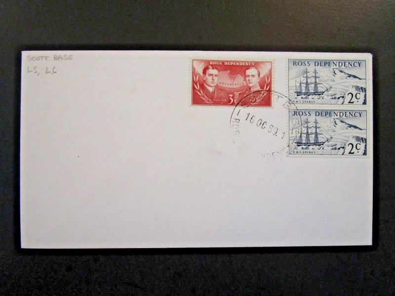 Ross Dependency 1969 Scott Base Cover w/ 2c Pair - Z6128