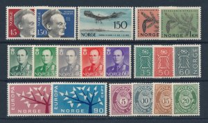 Norway 1962 Complete MNH Year Set  as shown at the image.